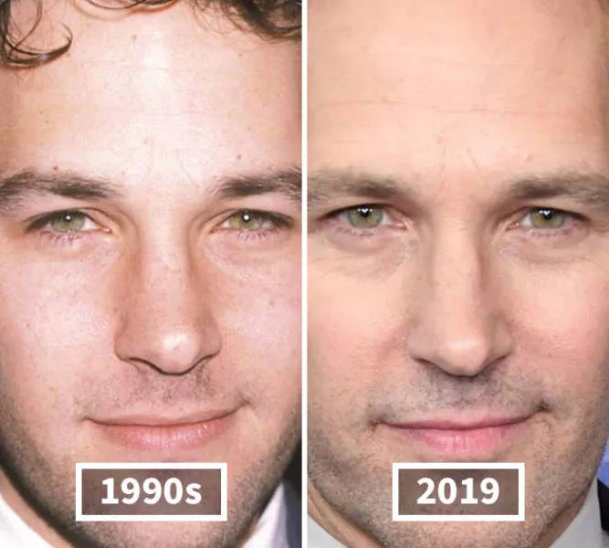 Faces of celebrities over time - #6 