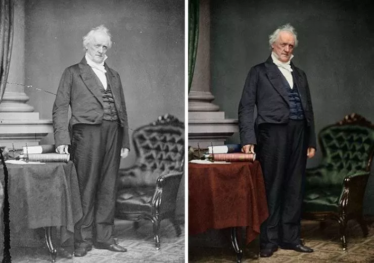 Old photos of american presidents restored  - #10 