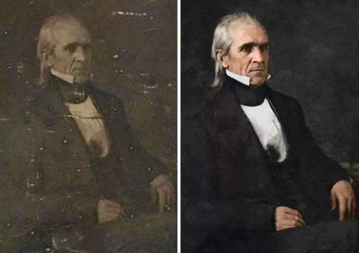 Old photos of american presidents restored  - #13 