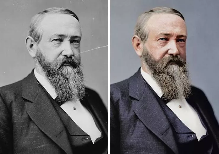 Old photos of american presidents restored  - #16 