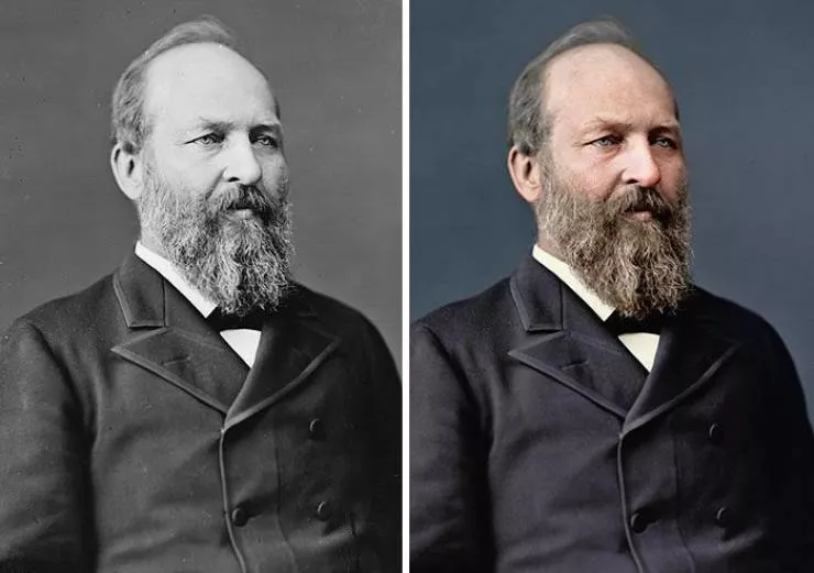 Old photos of american presidents restored  - #23 