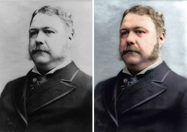 Old photos of american presidents restored  - #24 