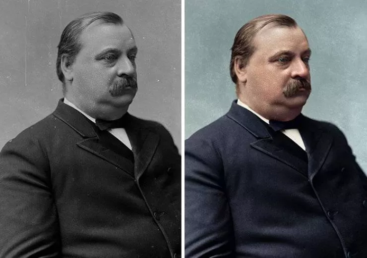 Old photos of american presidents restored  - #25 