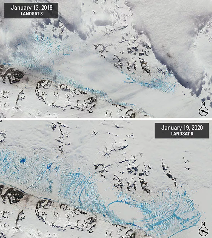 La nasa montre le changement climatique - #15 Antarctica