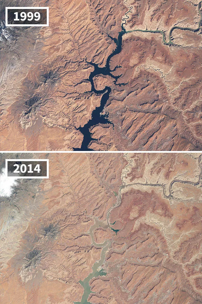 Nasa shows climate change - #5 Arizona and Utah
