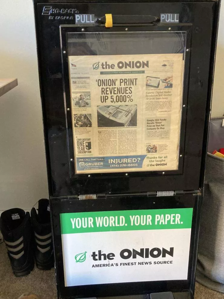 Very cool stuff - #4 The Onion