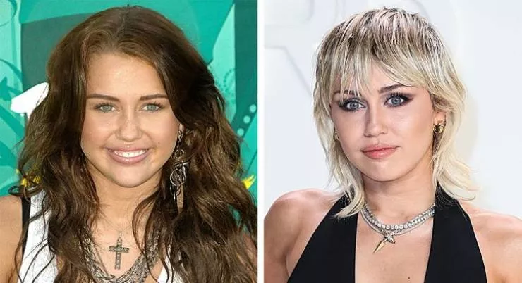 Evaluation des clbrits au cours de ces dernires annes - #5 Miley Cyrus (2009 vs 2020)
