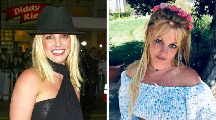 Evaluation des clbrits au cours de ces dernires annes - #8 Britney Spears (2002 vs 2021)