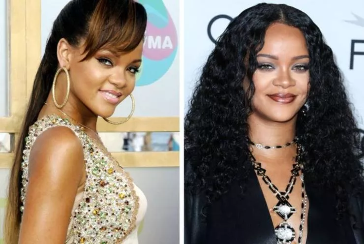 Evaluation des clbrits au cours de ces dernires annes - #9 Rihanna (2005 vs 2020)