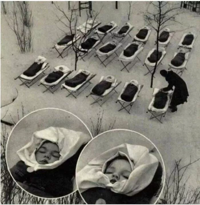 Very touching old photos - #39 Strengthen the immune system, Moscow 1958