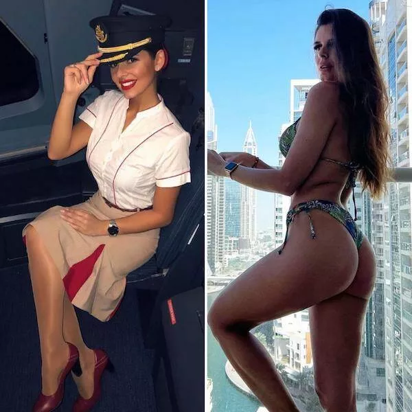 Hot flight attendants