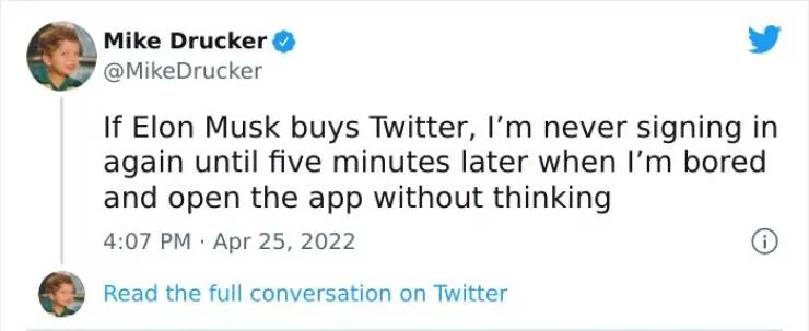 The reactions after the purchase of twitter by elon musk - #5 