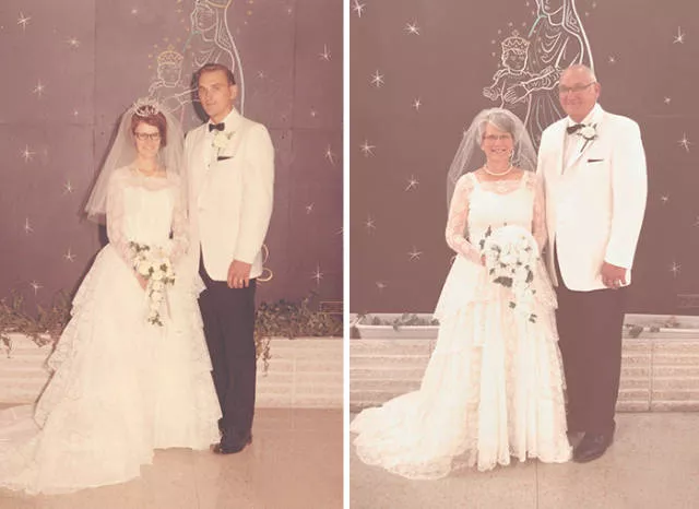 They recreated their old photographs and prove that love can last forever - #13 