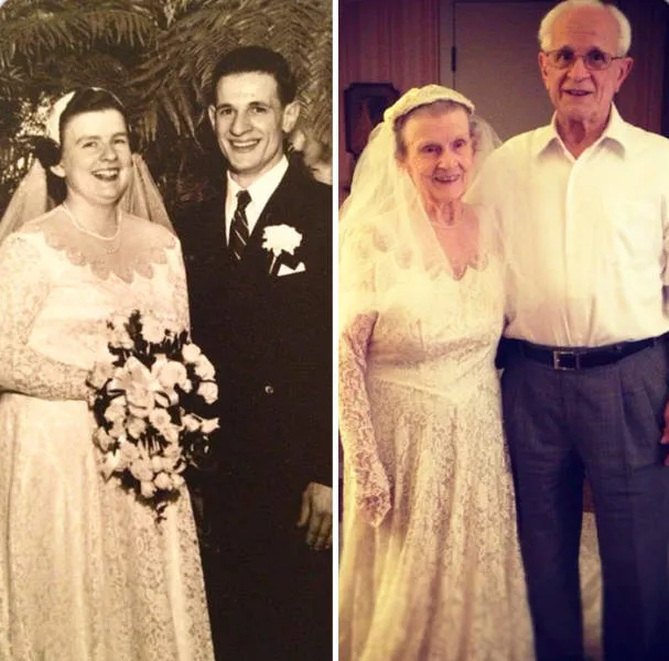They recreated their old photographs and prove that love can last forever - #20 