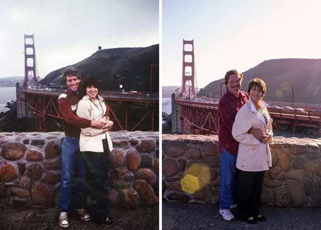 They recreated their old photographs and prove that love can last forever - #22 