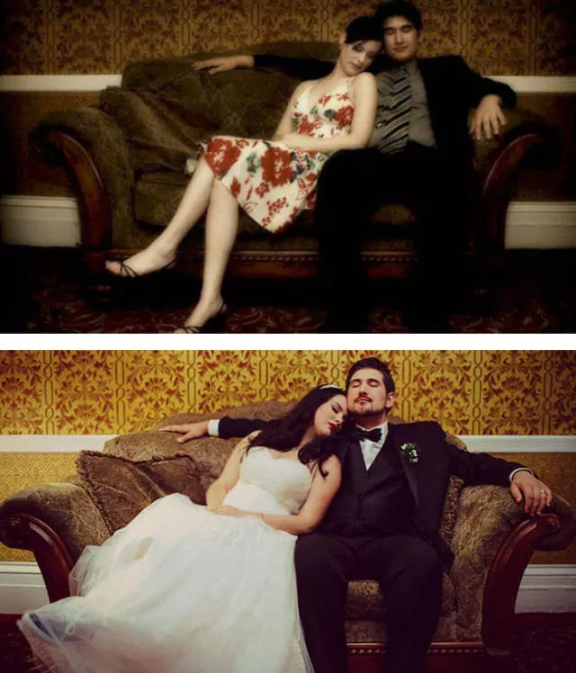 They recreated their old photographs and prove that love can last forever - #30 