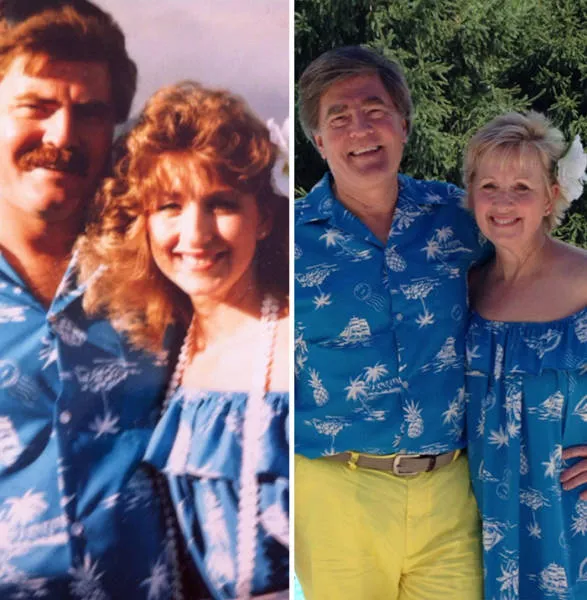 They recreated their old photographs and prove that love can last forever - #38 