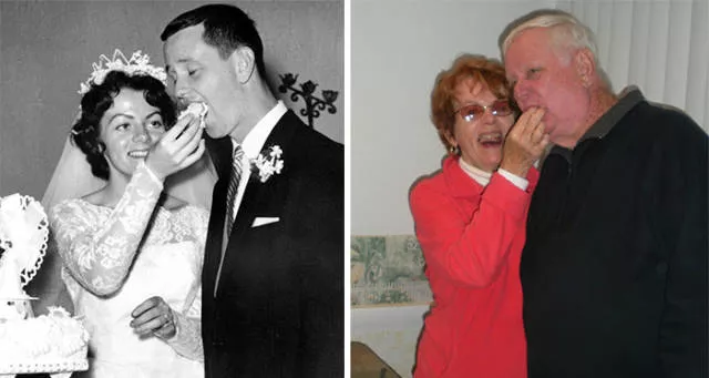 They recreated their old photographs and prove that love can last forever - #45 