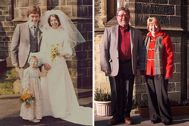 They recreated their old photographs and prove that love can last forever - #47 