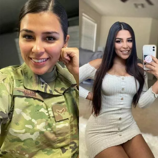 Hot girls with and without their uniforms - #28 