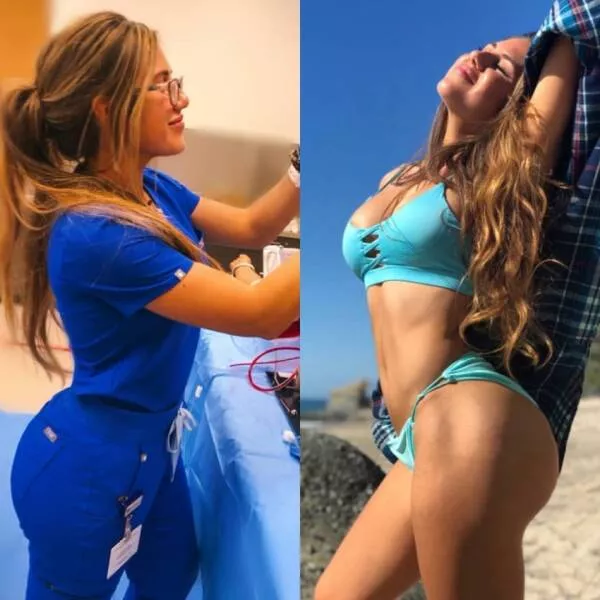 Hot girls with and without their uniforms - #45 