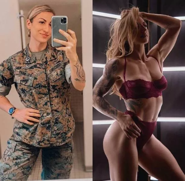 Hot girls with and without their uniforms - #46 