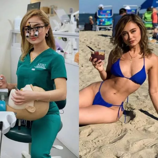 Hot girls with and without their uniforms - #58 