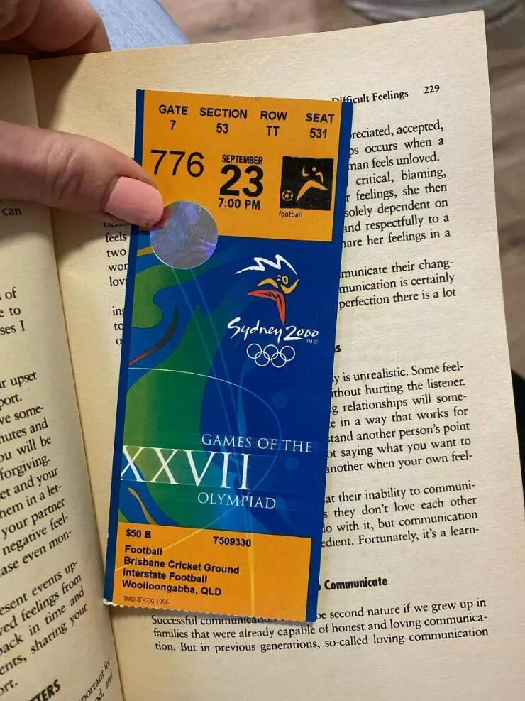 Things you never thought - #30 A ticket for the Sydney Olympics in 2000