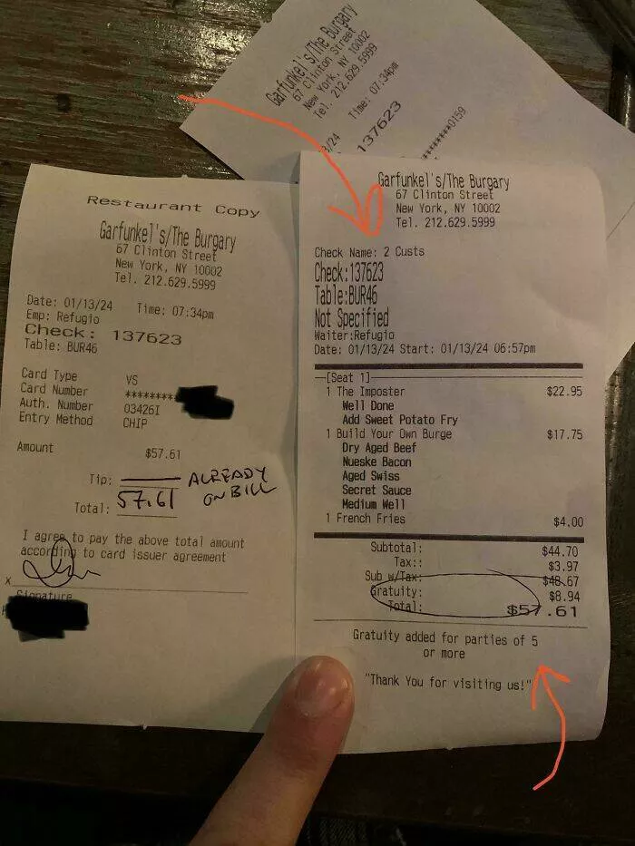Tipping transformation images advocating an end to gratuity culture - #9 Gratuity Isnt Gratuity If Its Automatically Added To A Bill