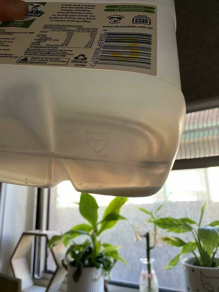 Frustration unleashed partners hilariously incompetent moments go viral - #15 My Husband Puts This Much Milk Back in the Fridge