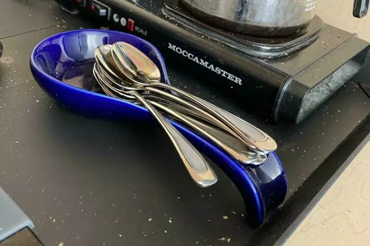 Frustration unleashed partners hilariously incompetent moments go viral - #20 The Way My Husband Stacks Up His Used Coffee Spoons in Our Spoon Rest, and Refuses to Put Them in the Dishwasher!