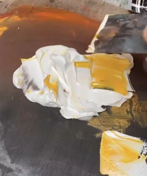 Forbidden indulgences tempting visual delights - #16 And this paint is not a freshly cooked egg with yolk: