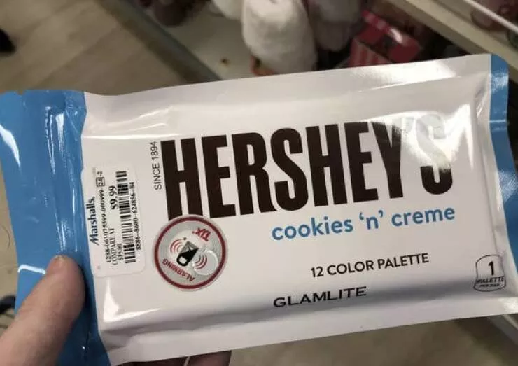 Forbidden indulgences tempting visual delights - #20 And apparently some chocolate companies believe makeup cookie 'n' cream is a good idea, as opposed to...IDK, actual chocolate (honestly, no shade though, I would try lol):