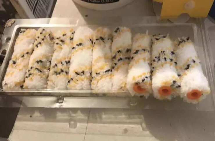 Forbidden indulgences tempting visual delights - #3 These paint rollers are undeniably impolite for pretending to be sushi: