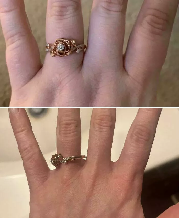 Mind bending perspectives compelling comparison photos to challenge your views - #5 The Transformation of My Hands Before and After a 130-Pound Weight Loss