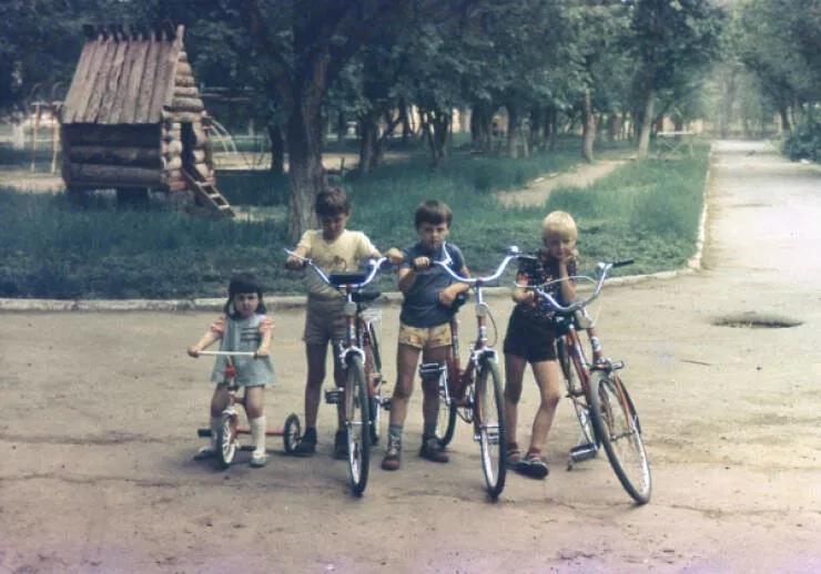 Nostalgic charm exploring the allure of vintage vibes - #16 Me (on the left) with my childhood clique in the USSR, circa 1989 - secretly harboring a crush on the boy to my left who was oblivious to it all