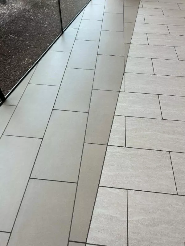 Instant gratification images that bring immediate satisfaction - #2 The precise alignment of dark and light tile edges.
