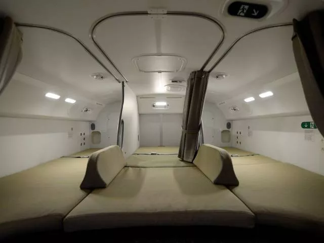 Secret places on a plane where pilots and flight attendants can rest and relax