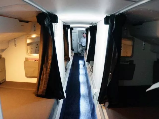 Secret places on a plane where pilots and flight attendants can rest and relax - #12 