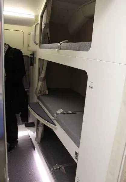 Secret places on a plane where pilots and flight attendants can rest and relax - #13 