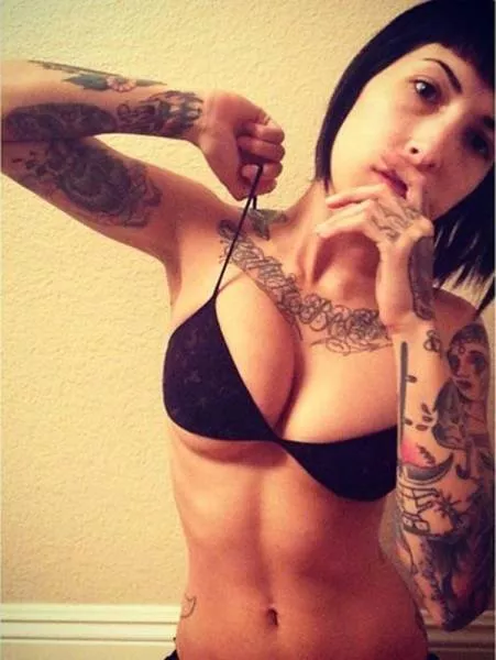 Sexy girls with hot tattoos - #2 