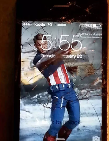How make your cracked phone screen look cool - #9 