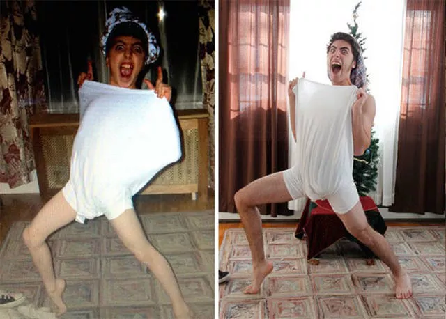 22 of the most hilarious recreated childhood photos  - #1 