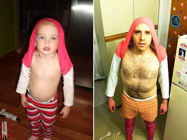 22 of the most hilarious recreated childhood photos  - #5 