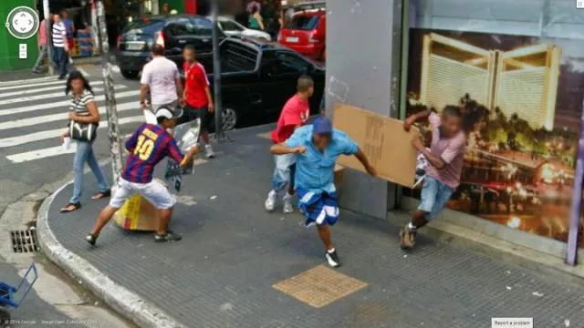 The best moments taken by google street view - #5 