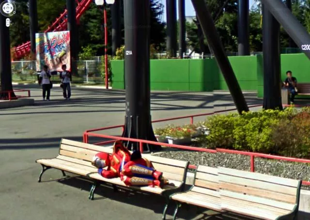 The best moments taken by google street view - #8 