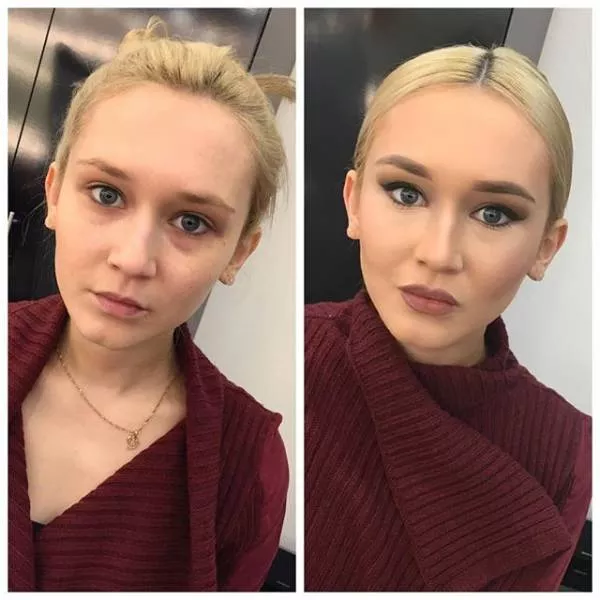 With and without makeup - #1 