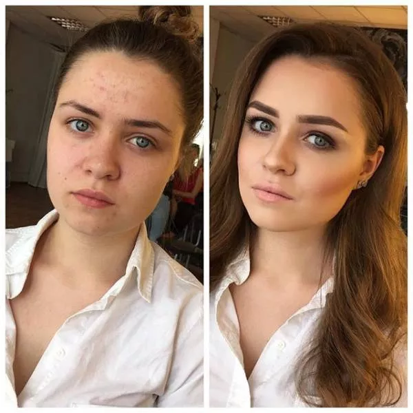 With and without makeup - #12 