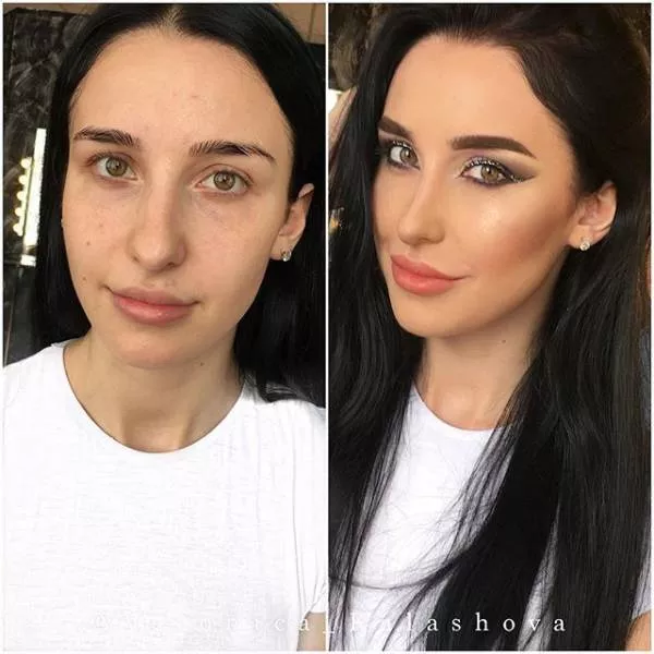 With and without makeup - #13 