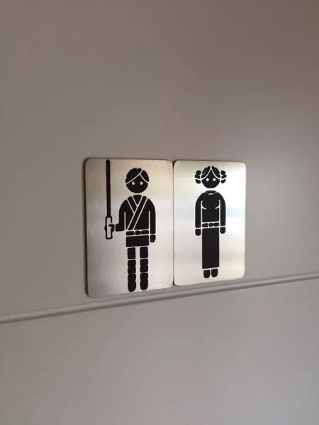 Creative restroom signs - #21 